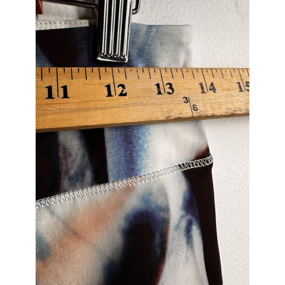 Carbon 38‎ Womens Abstract Art High Rise Leggings Black Multi Colored Size S - Picture 4 of 8